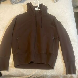 Old navy active brown zip up size M